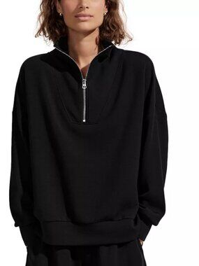 EUC Varley DoubleSoft Hawley Half Zip Sweatshirt